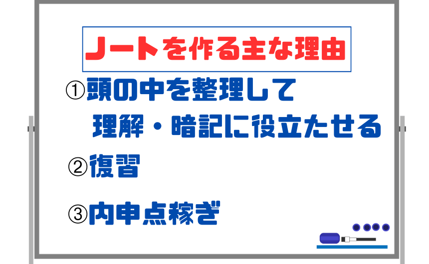 ノートを作る3つの理由