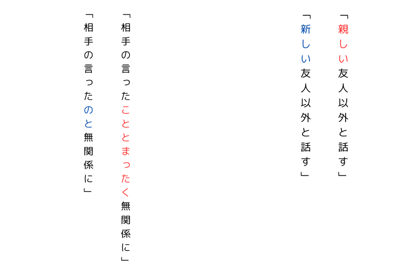 勝手読みをする子の具体例